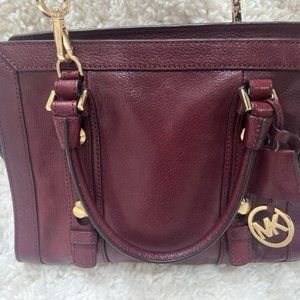 Michael Kors Merlot Bucket Purse
